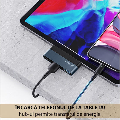 Adapter in pretvornik USB, USB C, Micro SD v USB C – Usams