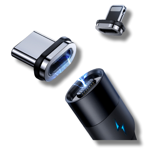 Magnetni polnilni in podatkovni kabel 2 v 1 - Črna – Usams – Črna