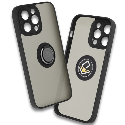 Ovitek za telefon "Glinth" za iPhone 14 Pro – Techsuit – Črna / PC + TPU silikon