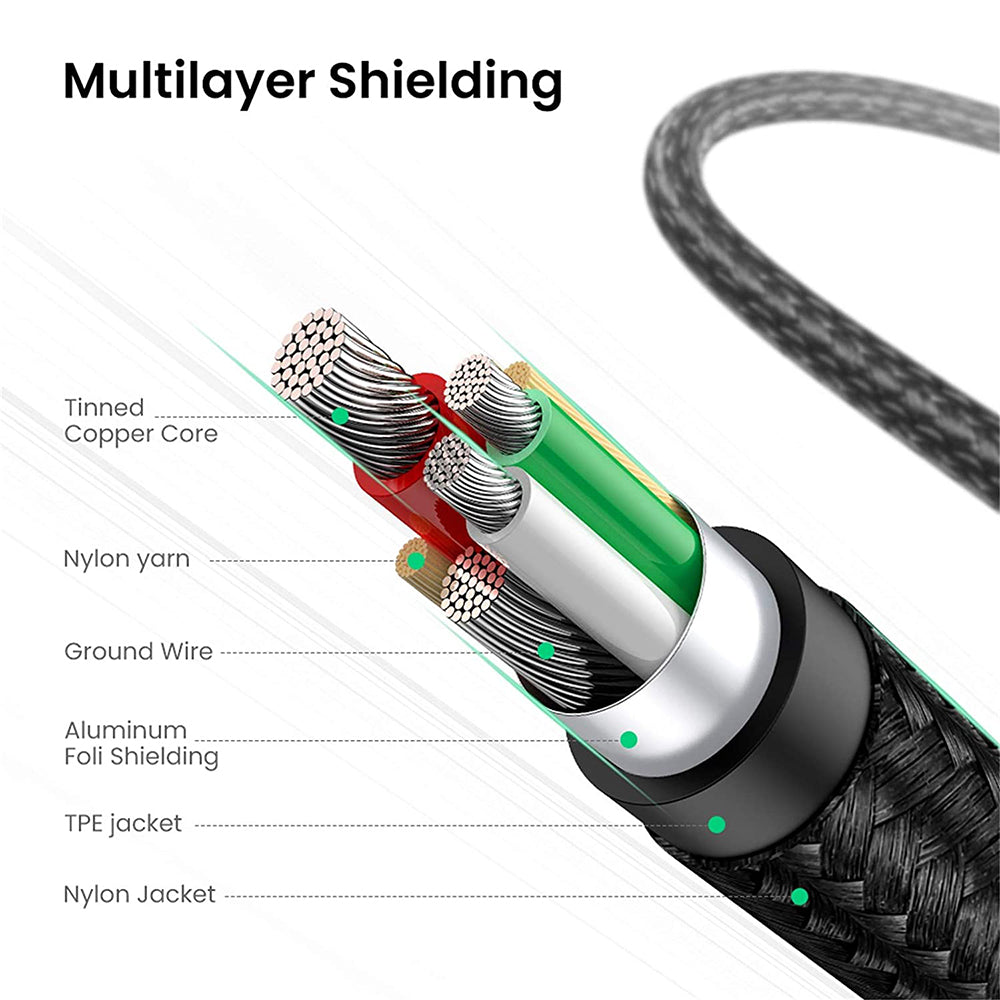 Premium polnilni kabel UGREEN - Črna