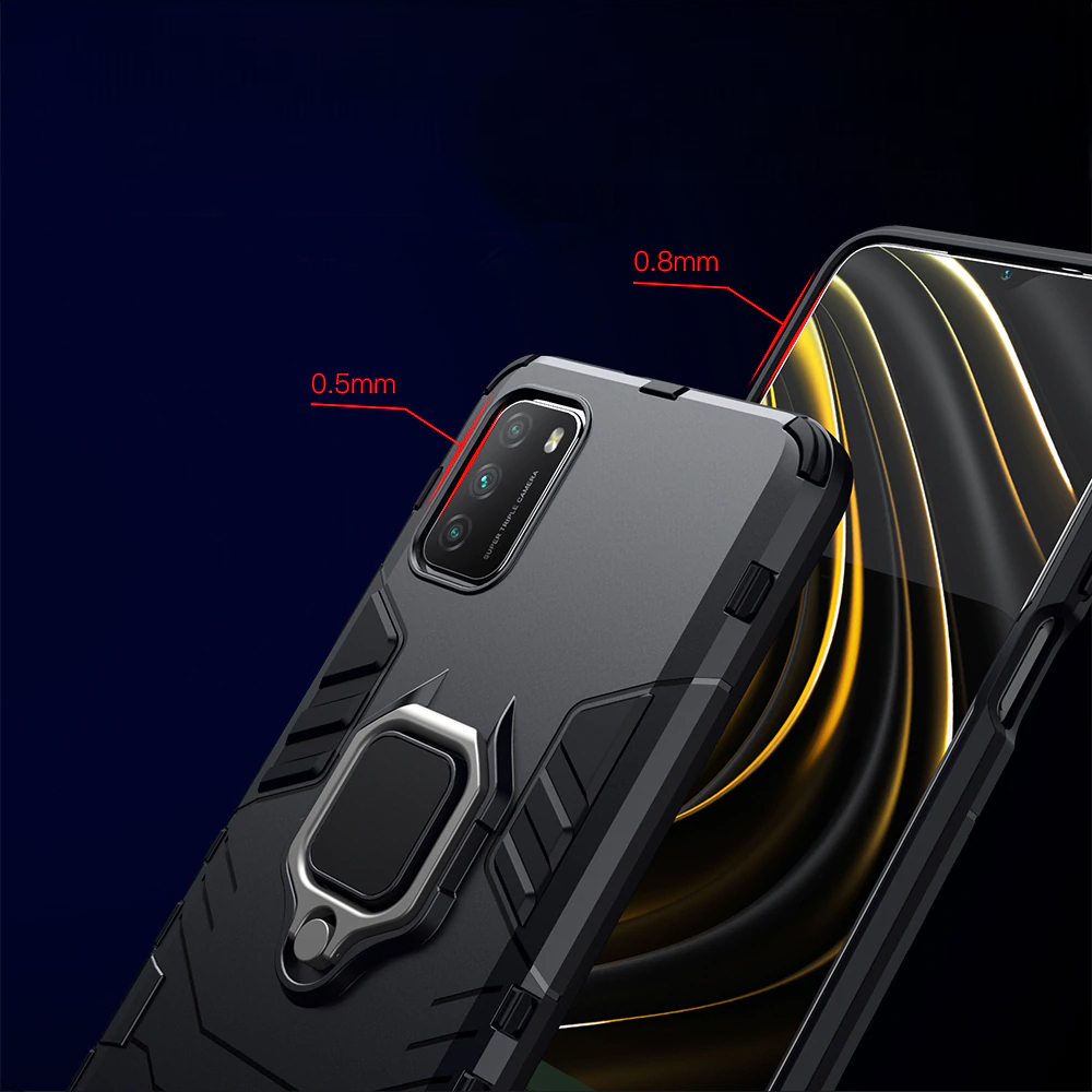 Silikonski ovitek "ring" za Realme C11 2021 - Črna – Infostyle