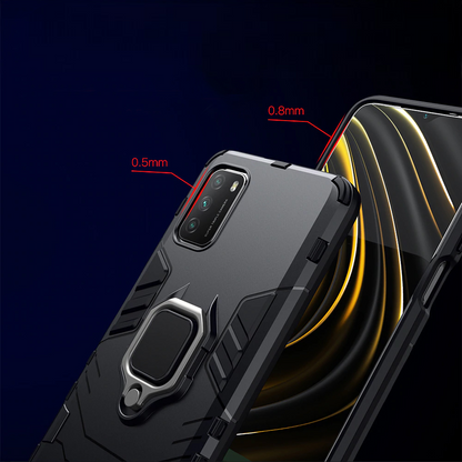 Silikonski ovitek "ring" za Realme C11 2021 - Črna – Infostyle