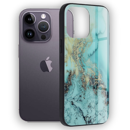 Ovitek za telefon "glaze" za iPhone 14 Pro - Modra – Infostyle