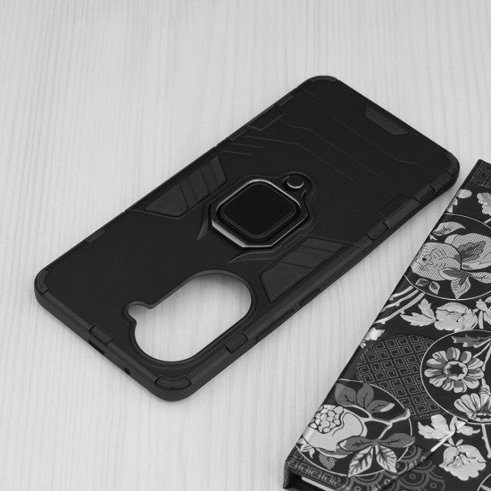 Silikonski ovitek "ring" za Huawei nova 10 Pro - Črna – Infostyle
