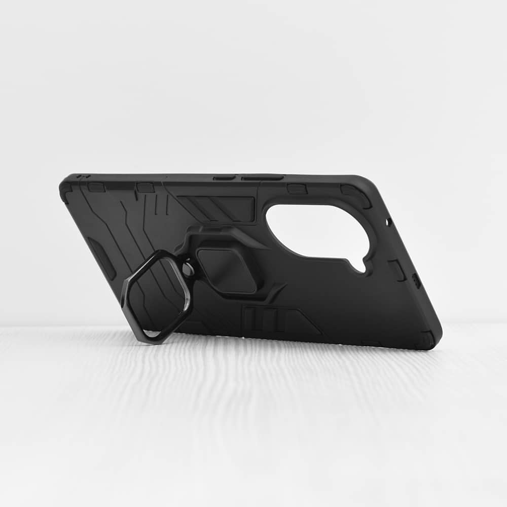 Silikonski ovitek "ring" za Huawei nova 10 - Črna – Infostyle