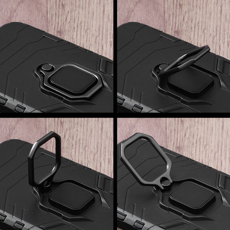 Silikonski ovitek "ring" za iPhone 13 Pro Max - Črna – Techsuit