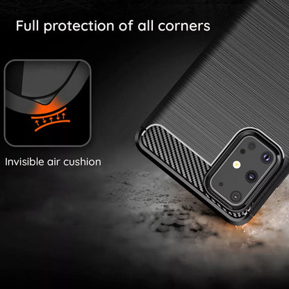 Silikonski ovitek "carbon" za Xiaomi Mi 12/12X - Črna – Techsuit