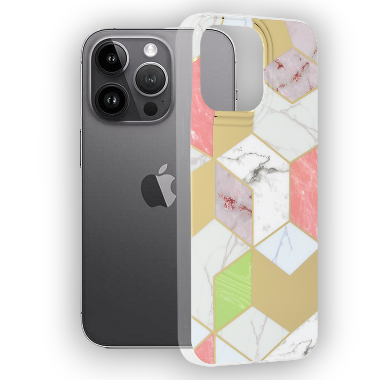 Ovitek "marble" za iPhone 14 Pro Max – Infostyle