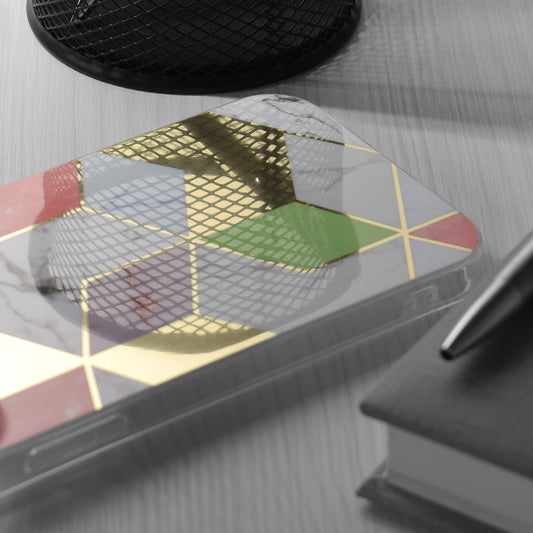 Ovitek "marble" za iPhone 14 Pro Max – Infostyle – Bela / TPU silikon