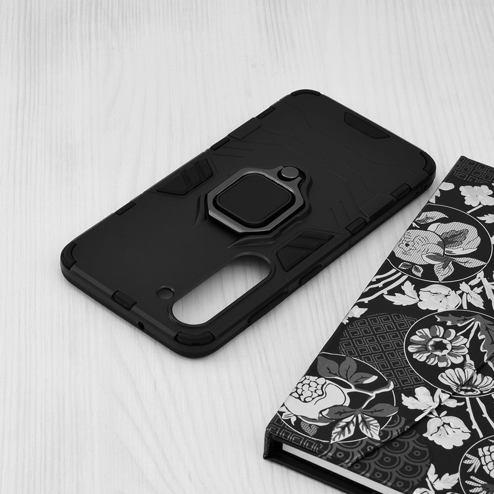 Silikonski ovitek "ring" za Samsung Galaxy S23 - Črna – Infostyle