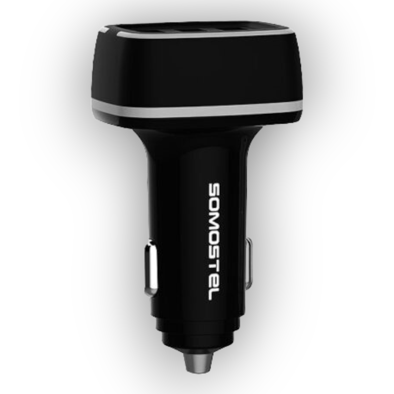 Avto polnilec 3 x USB - Črna – Somostel