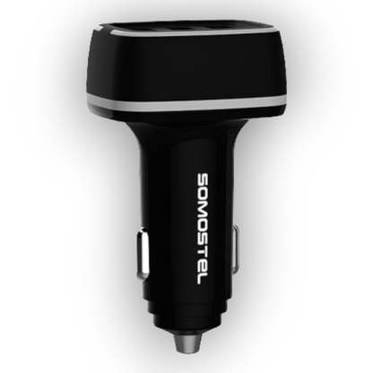 Avto polnilec 3 x USB - Črna – Somostel