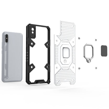Silikonski ovitek "Honeycomb armor ring" za Xiaomi Redmi 10 - Vijolična – Infostyle