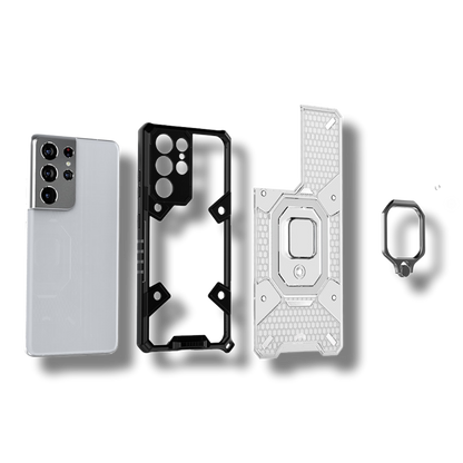 Silikonski ovitek "Honeycomb armor ring" za Samsung Galaxy S21 Ultra – Infostyle