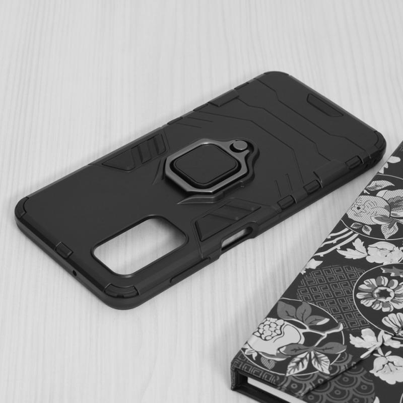 Silikonski ovitek "ring" za Samsung Galaxy A03S - Črna – Infostyle