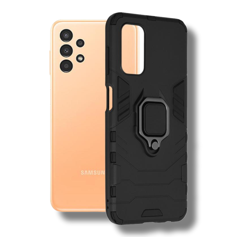 Silikonski ovitek "ring" za Samsung Galaxy A13 4G - Črna – Infostyle