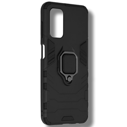 Silikonski ovitek "ring" za Xiaomi Redmi Note 10 5G - Črna – Infostyle