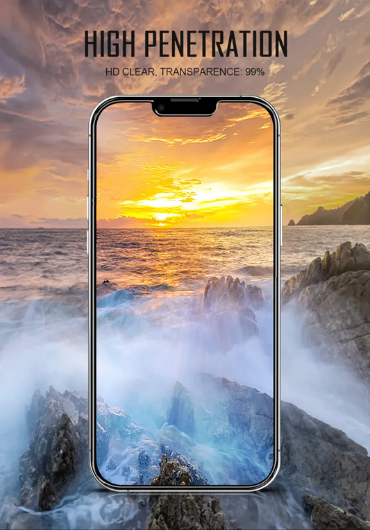 Zaščitno steklo "Premium" za Apple iPhone serije 12 in 13 - s črno obrobo