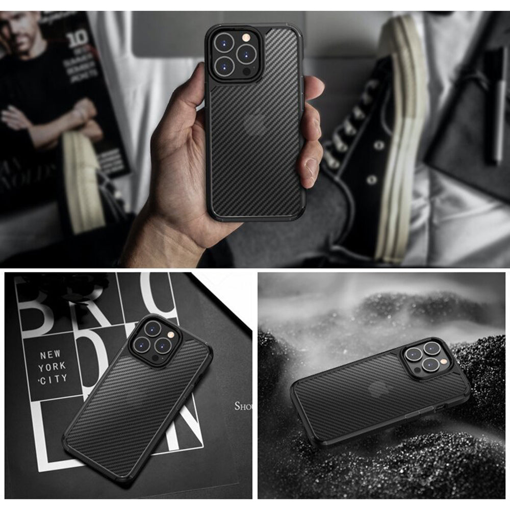 Ovitek "Carbon Fuse" za iPhone 14 Pro Max – Infostyle