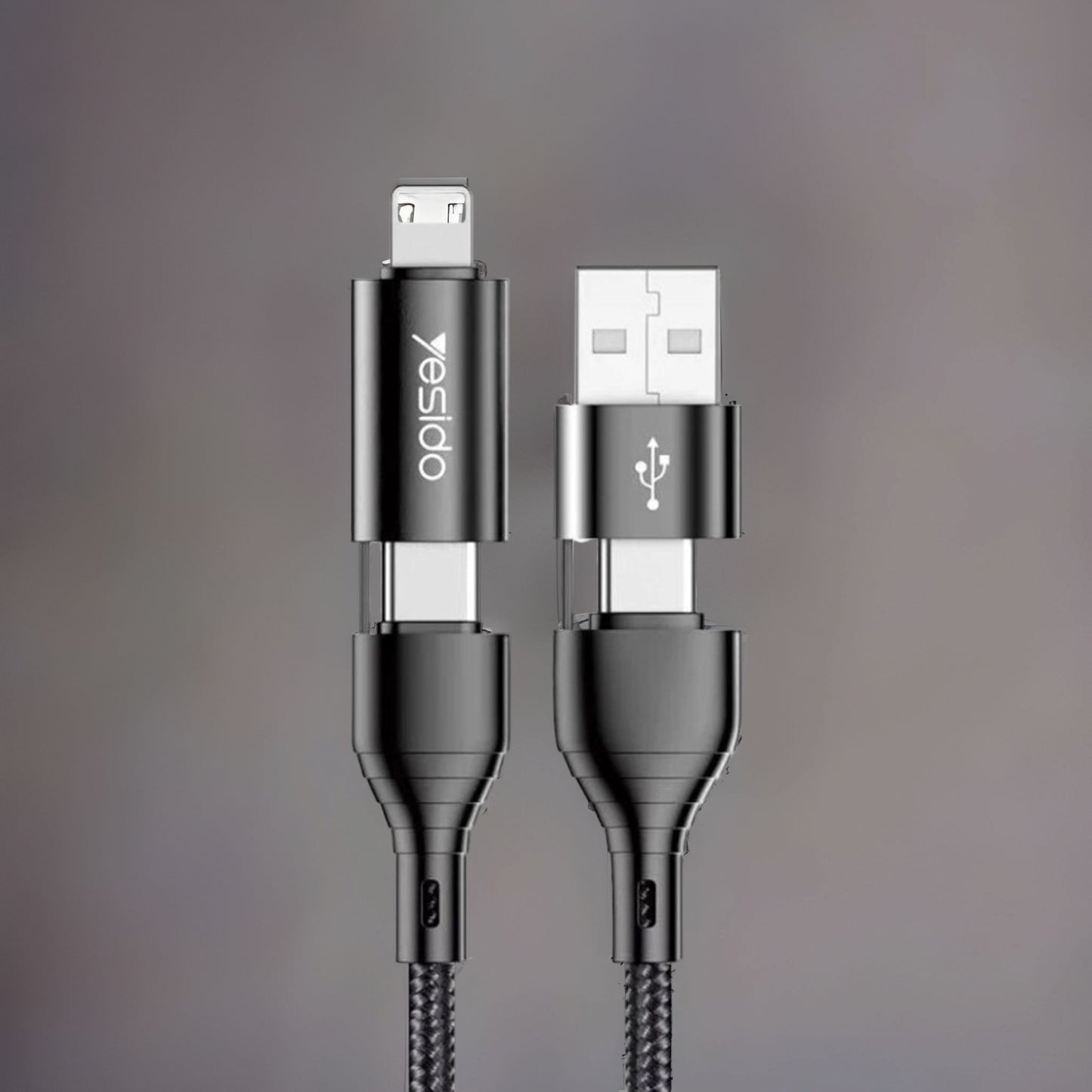 Polnilni in podatkovni multifunkcijski kabel Royal 4v1 - Črna – Infostyle – Črna