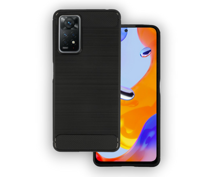 Ovitek "Carbon lite" za Xiaomi Redmi Note 11 Pro/ Redmi Note 11 Pro 5G - Črna – Infostyle – Črna / TPU silikon