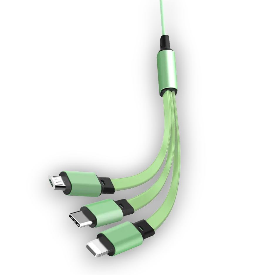 Izvlečni polnilni kabel 3v1 – Infostyle – Rumena