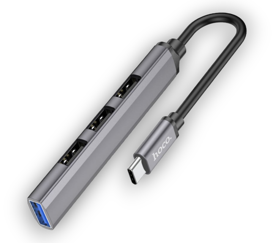 Mini adapter s 4 vhodi in izhodom USB C – Hoco