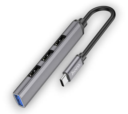 Mini adapter s 4 vhodi in izhodom USB C – Hoco