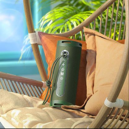 Bluetooth zvočnik Hoco HC9 z vgrajeno barvito ambientno svetlobo – Siva