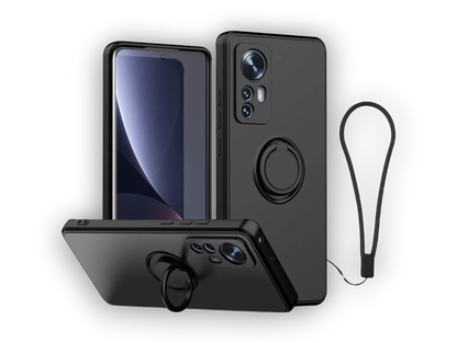 Silikonski ovitek "Silicone Ring" z držalom za Xiaomi 12 Pro – Vennus