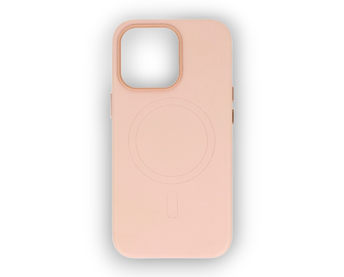 Ovitek "Magsafe Leather " za iPhone 13 s tehnologijo MagSafe - Roza – Infostyle