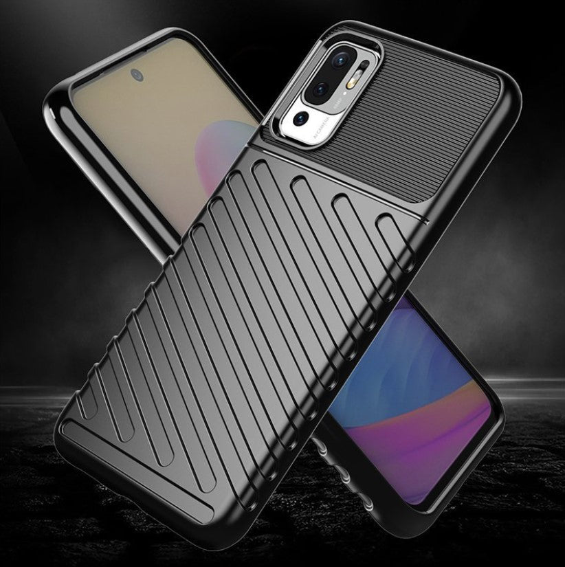 Ovitek "Thunder" za Xiaomi Redmi Note 10T - Črna – Infostyle – Črna / TPU silikon