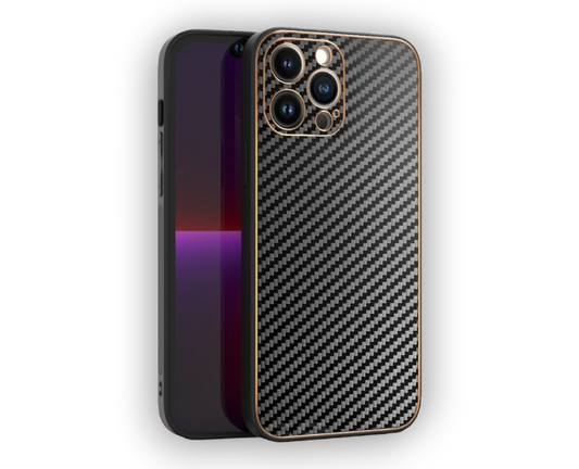 Ovitek "Leather Carbon" za Xiaomi Redmi 10 Pro Max - Črna – Tel Protect – Črna / TPU silikon