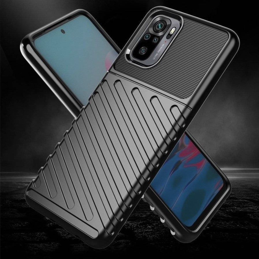 Ovitek "Thunder" za Xiaomi Redmi Note 10 Pro Max - Črna – Infostyle – Črna / TPU silikon