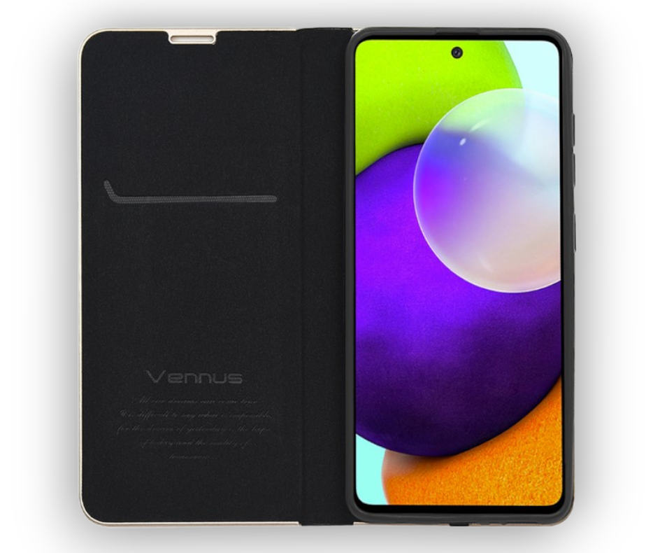 Preklopna torbica "Vennus - chic" za Samsung Galaxy A53 5G - Črna