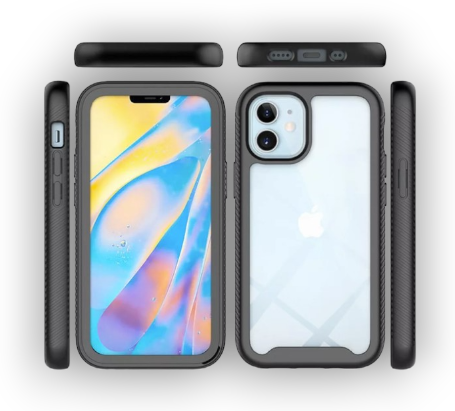 Ovitek 360 za iPhone 11/XR - Črna – Techsuit