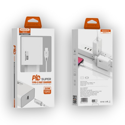 Komplet hišni polnilec s kablom za hitro polnjenje (USB C) – Somostel