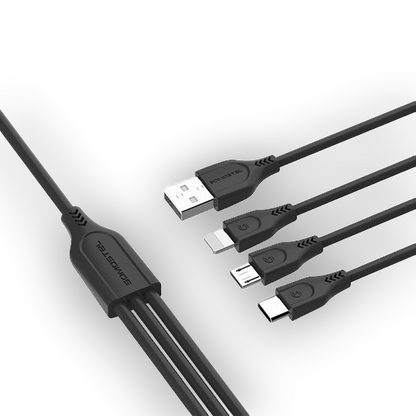 Polnilni in podatkovni kabel 3v1 – Somostel – Bela