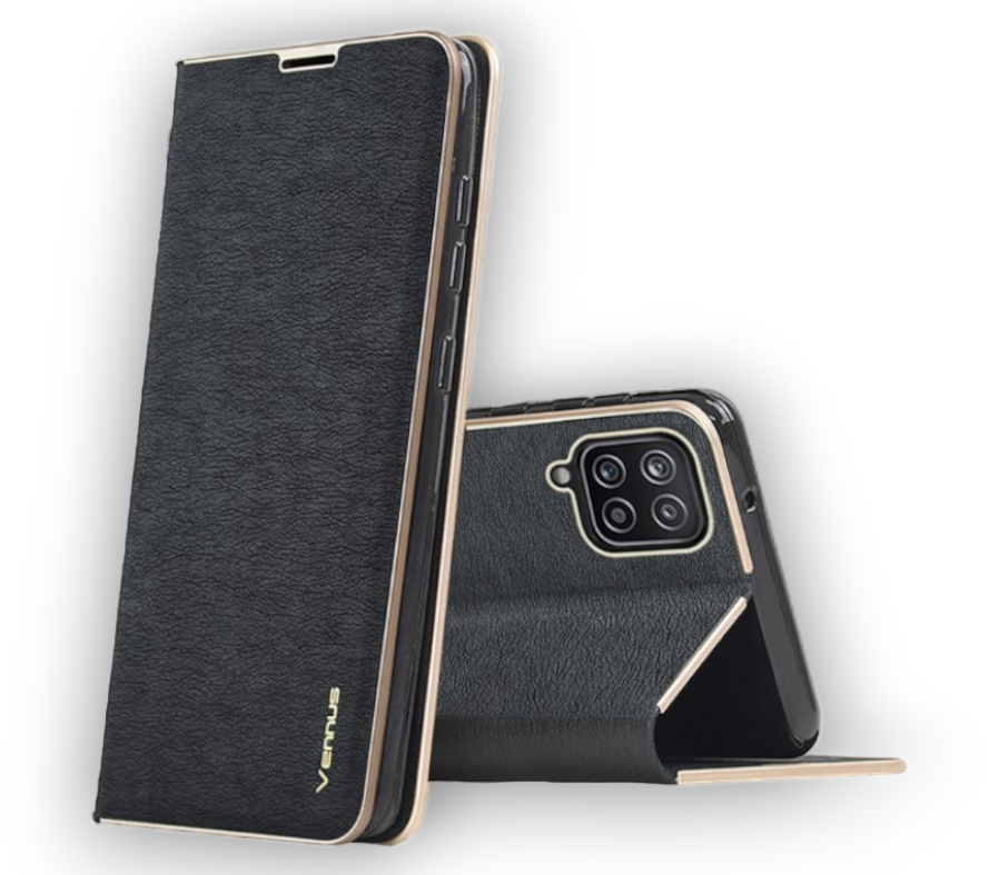 Preklopna torbica "Vennus - chic" za Samsung Galaxy A42 5G - Črna