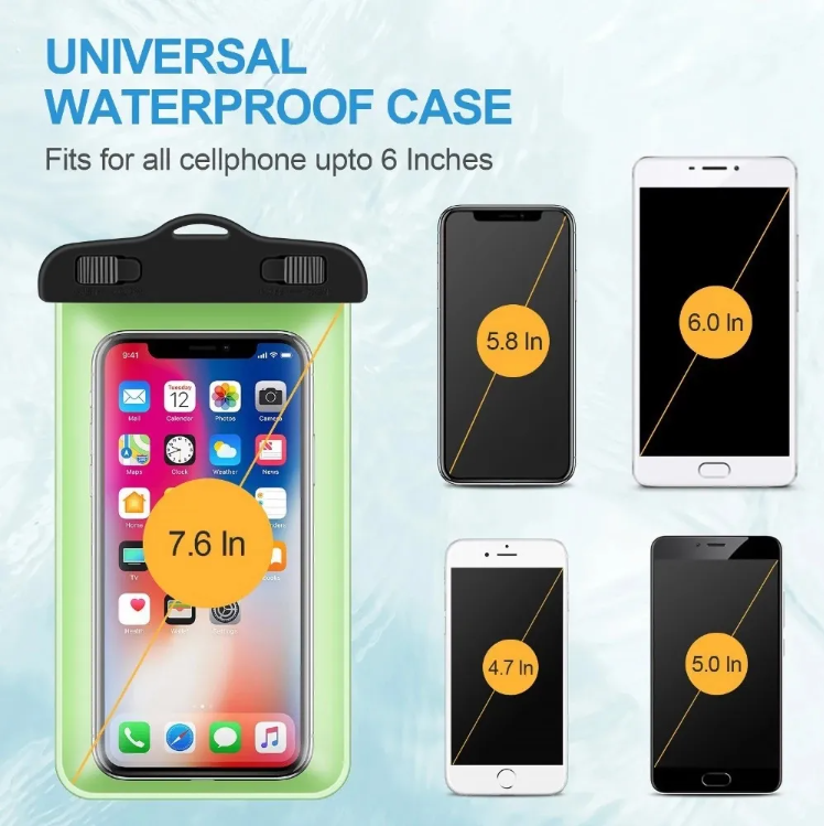 Vodoodporna vrečka za telefon - 13.97cm (max) – Infostyle – Bela
