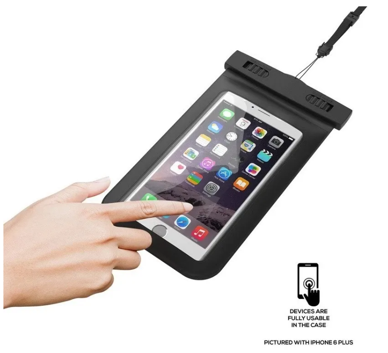 Vodoodporna vrečka za telefon - 13.97cm (max) – Infostyle – Črna