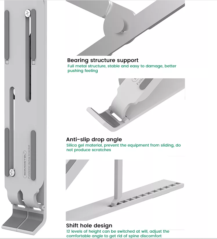 Zložljivo stojalo za prenosni računalnik – Somostel