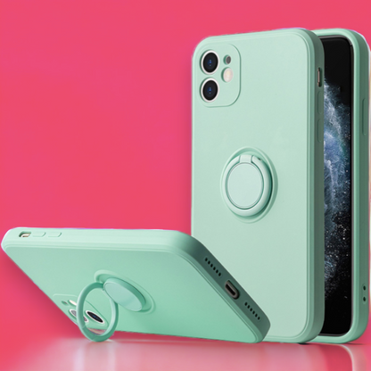 Silikonski ovitek "Silicone Ring" z držalom za Xiaomi Redmi Note 10 – Vennus
