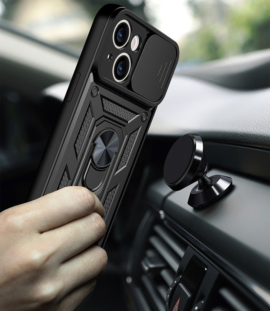 Silikonski ovitek "ring camera protect" za iPhone 14 Pro - Črna – Infostyle