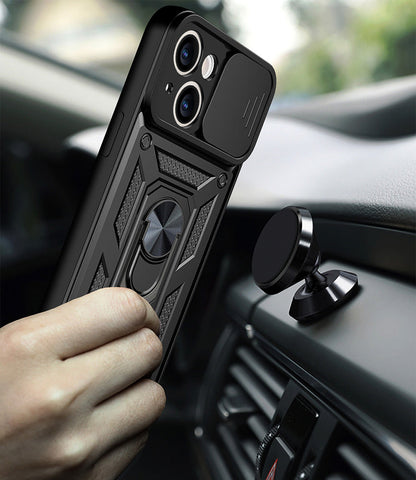 Silikonski ovitek "ring camera protect" za iPhone 14 Pro - Črna – Infostyle