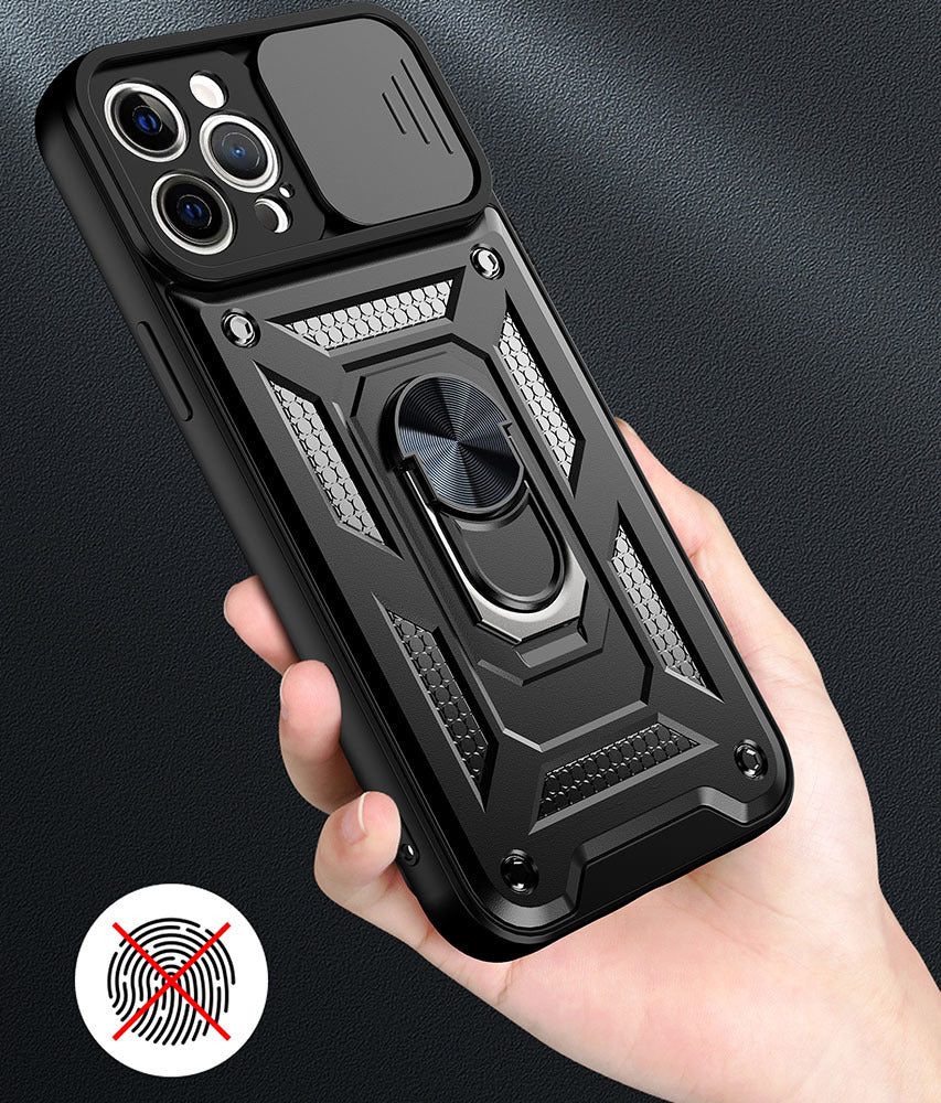 Silikonski ovitek "ring camera protect" za iPhone 14 Pro - Črna – Infostyle
