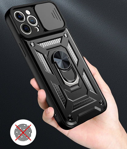 Silikonski ovitek "ring camera protect" za iPhone 14 Pro - Črna – Infostyle