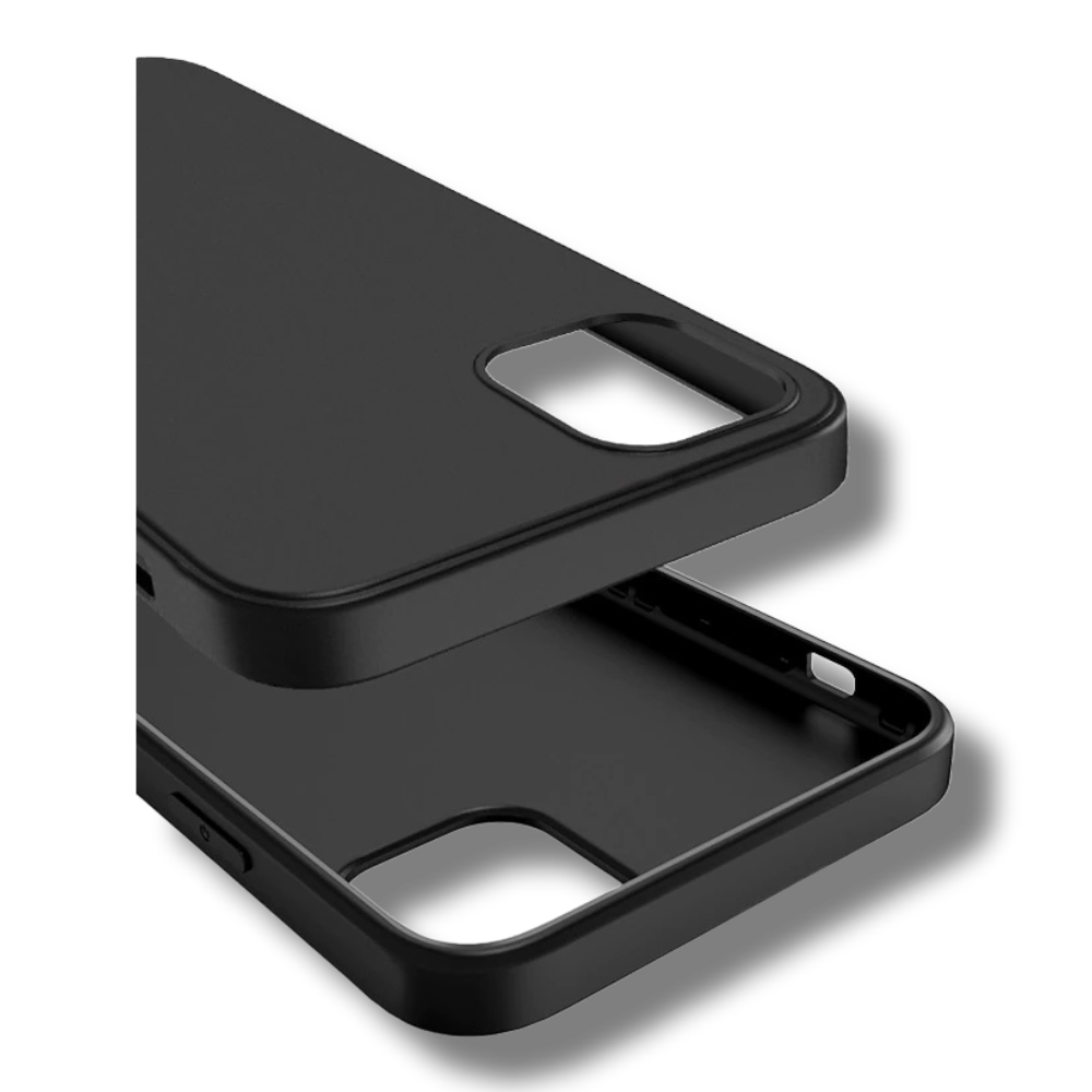 Silikonski ovitek "matt" za iPhone 14 Plus/15 Plus - Črna – Infostyle