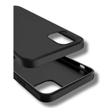 Silikonski ovitek "matt" za iPhone 14 Plus/15 Plus - Črna – Infostyle