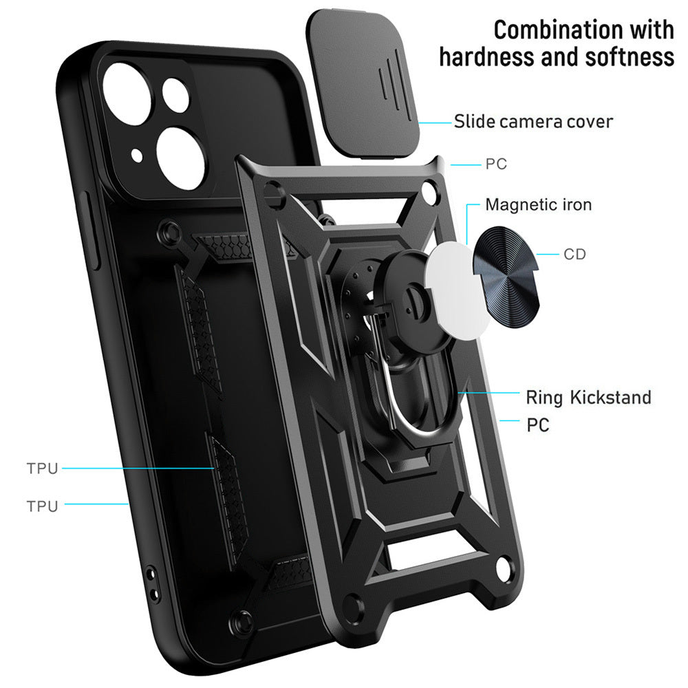 Silikonski ovitek "ring camera protect" za iPhone 14 Pro - Črna – Infostyle